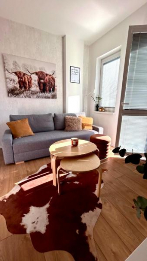 Comfy studio, private parking, smart check in